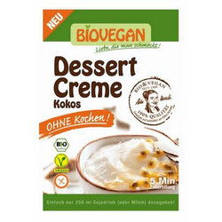 BIOVEGAN desertna krema kokos, 52g za 250ml