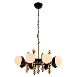 Opviq Luster Av-4322-8S, 68 cm, Crno-zlatne boje