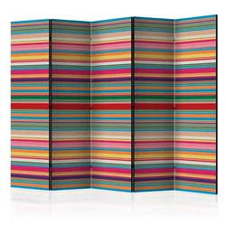 artgeist Paravan Subdued Stripes I, 5-Delni, Dvostranski