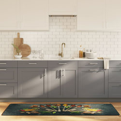 Kuhinjski tepih raznobojni 60 x 180 cm perivi i