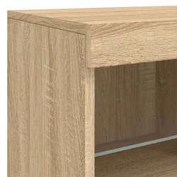 Komoda s LED svjetlima boja hrasta sonome 81x37x67 cm