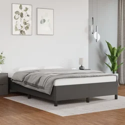 Okvir za krevet bez madraca sivi 140x200 cm od umjetne kože