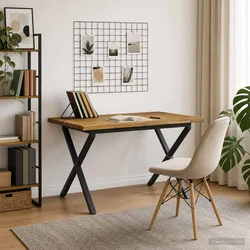 vidaXL Jedilna miza z naravno robom 90 x 55 x 75 cm