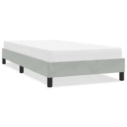 Okvir kreveta bez madraca svijetlo sivi 80x210 cm baršun