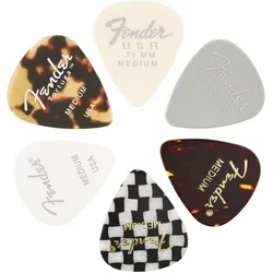 Fender 351 Shape Material Medley Medium 6 Pack