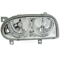 OEM Kristalni farovi Angel Eyes VW GOLF III R32, Hrom