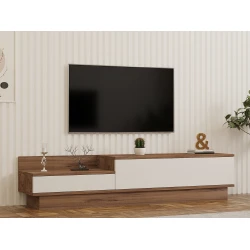 Hanah home TV Komoda Barko Bež-Bela