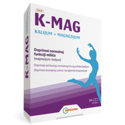 K-Mag kalijum i magnezijum, 30 kapsula