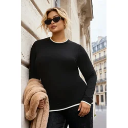 Trendyol Curve Ženska bluza Tbbaw26Af00040, Crna