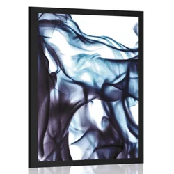 Plakat abstraktni val - 60x90 silver