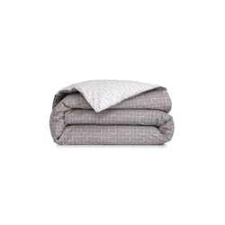 Lacoste  Bombažna prevleka za odejo  L BLOCK Greige 140 x 200 cm