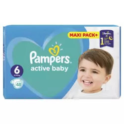 Pampers pelene Active baby veličina 6 (13-18 kg) maxi pack 48 kom