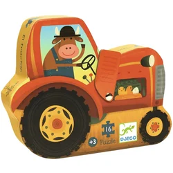 DJECO Traktor Puzzle 16 kosov