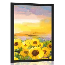 Plakat sončnično polje - 20x30 silver