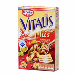 Vitalis Crunchy plus multi fruit muesli 300 g