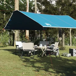 Vidaxl vidaXL Kamperska ponjava, modra, 420 x 440 cm, vodoodporna