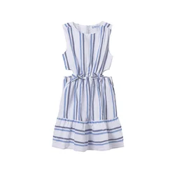 Mayoral Poletna obleka 6982 Écru Regular Fit