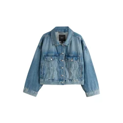 Next Prehodna jakna moder denim