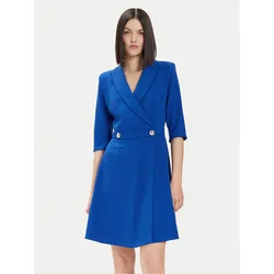 Rinascimento Cocktail obleka CFC0118280003 Modra Regular Fit
