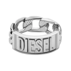 DIESEL Prstan srebrna