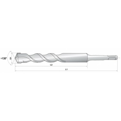 Raider Burgija za čekić SDS plus, o12?450mm, 153623