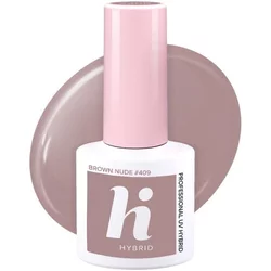 HI HYBRID lak za nohte št. 409 Rjava nude 5 ml