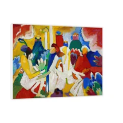 Canvas Slika na platnu Oriental, Wassily Kandinsky, Sa ramom, 100 x 75 cm, Crni