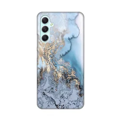 Silikonska maska za Samsung A346B Galaxy A34 5G Blue Gold Marble Print šarena