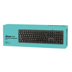 XWAVE tastatura crna USB, USA slova+ cirilicna slova ( X 09 )