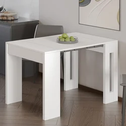 Hanah Home Proširivi trpezarijski sto, Beli