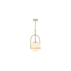 Endon 90844 - Luster na šipci ONTARIO 1xE27/10W/230V mesing