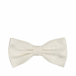 John & Paul Kremasto bijela svilena leptir kravata