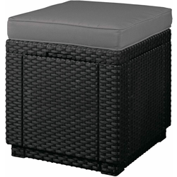Allibert tabure Cube, temno siv