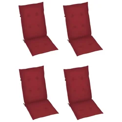 Jastuci za vrtne stolice 4 kom boja vina 120x50x3 cm od tkanine