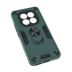 Maska za Xiaomi Redmi Note 15 Pro 4G tamno Hard Ring, Zelena