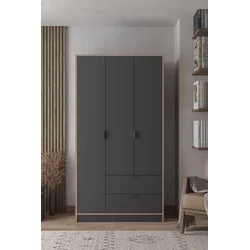 Hanah Home Ormar Arden 3, 97 x 182 x 44 cm, Antracit