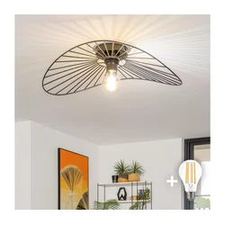 Brilagi - LED plafonski luster CERIA WIRE 1xE27/40W/230V 40x56 cm crni