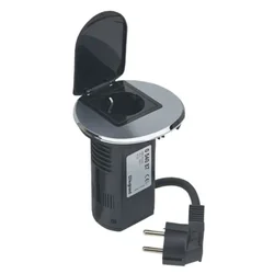 54087 KUTIJA STOLNA OPR. 2P+E+USB SIVA