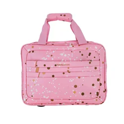 Potovalna torba TRAVEL & MORE - zlate pike, 40x29x14 cm