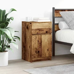 Noćni ormarići 2 kom staro drvo 39x35x65 cm konstruirano drvo