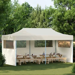 Šator za zabave Krema 291 x 580 x 315 cm Oxford tkanina