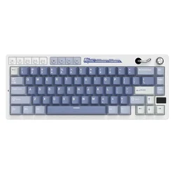 Royal Kludge Gaming mehanička tastatura M65, Tri-Mod, RGB, Bela