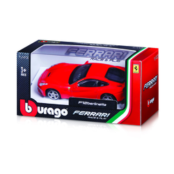 BBurago - Avtomobili Race+Play, Ferrari, prikaz 12 kosov, 1:43, asorti