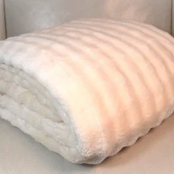 Ćebe Bubble 200x200cm beige