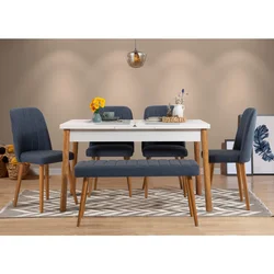 HANAH HOME Trpezarijski sto i stolice Santiago 1048 2 AB