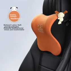 Icaroom Set jastuka za vrat i leđa za auto sedište, Narandžasti