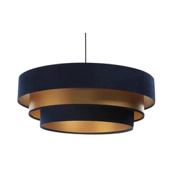 Luster na sajli TRINITI 1xE27/60W/230V plava/zlatna