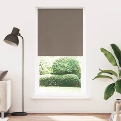 Rolo zavjesa za zamračivanje boje kave 105x230 cm Širina tkanine 100,7 cm Poliester