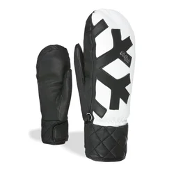 LEVEL Ženske rukavice za skijanje BLISS COCO MITT, Crno-bele