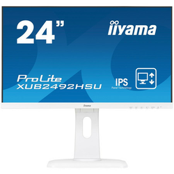 Iiyama monitor prolite, 24 white, ete ultra slim line , 1920x1080, ETE IPS-panel, 13cm Height Adj. Stand, Pivot, 250 cdm˛, Speakers, VGA,